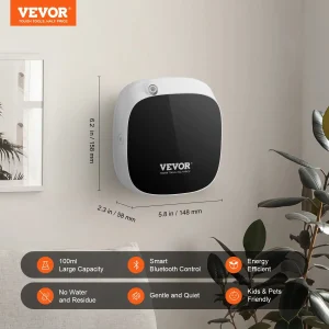 Easi Health Store - VEVOR Scent Air Machine for Home, 100ML with Cold Air Technology, Waterless Smart Essential Oil Diffuser with USB & Battery Powered, Cover Up to 1000 Sq.Ft for Living Room, Bath Room, Spa